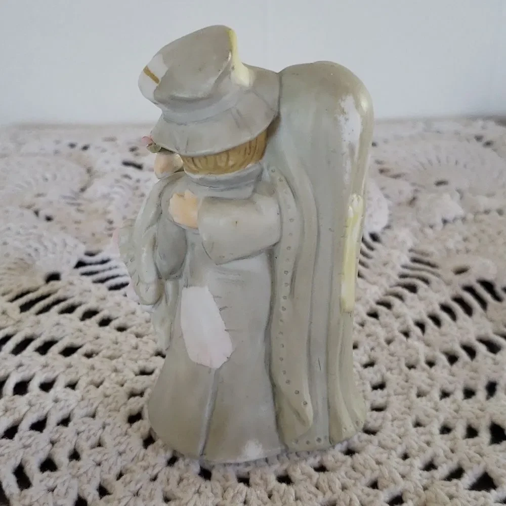 Adorable Vintage Porcelain Hobo Wedding Cake Topper